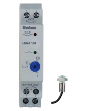 LUNA 108 EL, Сумеречный выключатель Theben с датчиком освещенности скрытой установки (арт. 1080700)